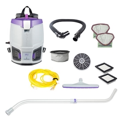 GoFit 3, 107748, 3 qt. Backpack Vacuum w/Telescoping Wand and Xover Tool