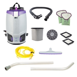 GoFit 6, 107749, 6 qt. Backpack Vacuum w/Two Piece Wand and Xover Tool