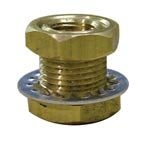 Bulkhead Fitting 1/4-inch Brass, 107863