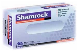 Shamrock 11000 Series Latex Disposable Gloves, Lightly-Powdered, Smooth, Medium (10 boxes of 100)