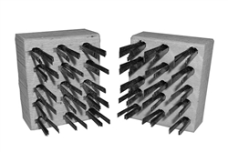 Edco 12170 floor grinder wire brush with hardwood wedge for Classic low-RPM grinders