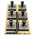 Edco 12407 Strip-Sert Pro four-sided tungsten carbide blocks 6 pack for stripping floor coatings