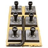 Edco Magna-Blade 8-Sided Carbide Tungserts ll Replacement 6 Pack 12500-6 - Use with 12501LC/12501RC 'Aa