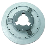 Mercury 1505 14-inch bristle pad driver with riser and universal clutch plate for rotary floor machines