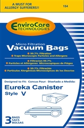 Eureka Repl. Style V Paper Bag (3 Pk) #154