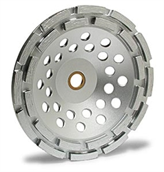 MK Diamond MK-304SG-2 4-inch (102mm) 7/8-inch-5/8-inch Arbor Premium Grade Double Row Cup Wheel, Floor Prep Cup Wheel # 155445