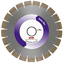 MK Diamond MK-62GSL-P 18-inch (457mm) x .125-inch Professional Grade Silent Core Wet Cutting Granite Blade, Tile-Stone Blade # 159321
