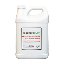 Concrobium, Antimicrobial, Broad Spectrum Disinfectant II, Case of 4- 1 Gallon Bottles, 1619-6216