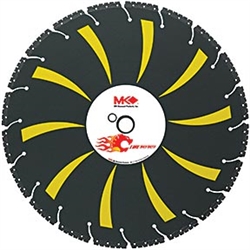 MK Diamond Fire Tiger Tooth 14-inch Premium Grade Multipurpose Blade, Fire/Rescue Blade # 164584