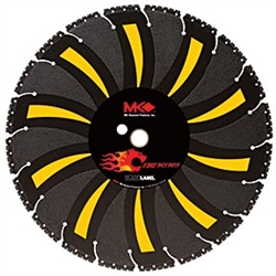 MK Diamond Fire Tiger Tooth Black Label Supreme Grade Multipurpose Blade, Fire/Rescue Blade # 166692