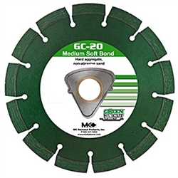 MK Diamond GC-20 12-inch (305mm) Early Entry Blade for Hard Aggregate, Concrete Blade # 171945