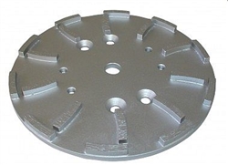 EDCO 19166 10-inch 20-segment silver diamond grinding disc for standard concrete