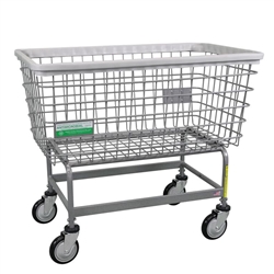 R&B Wire Antimicrobial Mega Capacity Laundry Cart (Big Dog) # 201H/ANTI