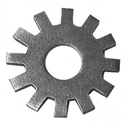 Edco 20206 Scarifier Cutters CP305, 2" 12 teeth flat tip steel (CPM-8 & CPM-10, 8-Shaft)
