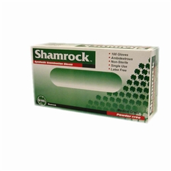 Shamrock 20000 Series Vinyl Disposable Gloves, Clear, Powder-Free, Smooth, Medium (10 boxes of 100)