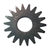 EDCO 20236 18-point pointed steel scarifier cutter for the CPL-8 6-shaft Crete-Planer drum