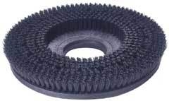 Mercury 2104 19-inch gray polypropylene scrub brush with Type B 92 clutch plate for 21-inch floor machines
