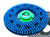 Mercury Floor Machine 2105 20-inch x 1/2-inch Poly Blue Bristle Pad Driver