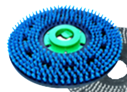 Mercury Floor Machine 2105 20-inch x 1/2-inch Poly Blue Bristle Pad Driver