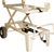 EDCO 24950 Universal ProCart accessory cart for 14-inch masonry saws with adjustable cutting head and side-mount handles