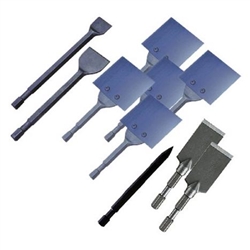 EDCO 27060 ALR Big Stick Accessory Package: Includes 2-inch Chisel, 3-inch Chisel, Two-3-inch Milled Chisels, One-5 pack of 6-inch Scraper Blades and a Chipping Point
