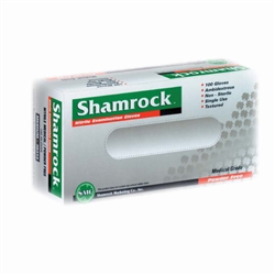 Shamrock 30000 Series Nitrile Examination Gloves, Textured, Blue, Powder-Free, Medium (100 per Box)