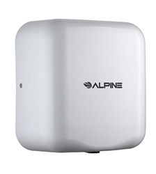 Alpine 400-20-WHI 220V Hemlock High Speed 10 second Automatic Sensor Commercial Hand Dryer, Surface Mount-White