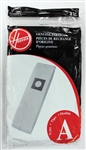 Hoover 4010001A Type A disposable vacuum bags 3-pack for commercial lightweight upright vacuums