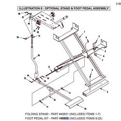 EDCO 40632 Foot Pedal Kit for BB-14