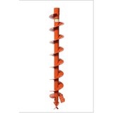 General Equipment Auger bit. Digs a 6 inch nominal diameter hole up to 36 inches deep. Heat treated, alloy steel wear parts, 4450-6E3