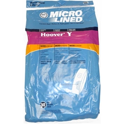 Hoover Paper Bag Type Y Micro Lined 10 pack DVC Replacement