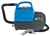 Sandia Spot Xtract 50-2000 2-gallon portable spot carpet extractor with clear-view stainless steel hand tool, hose set, and stackable solution and recovery tanks.
