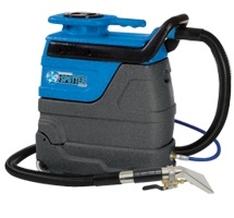 Sandia 50-4100 Spot-Xtract 3-gallon heated spot extractor with 100 PSI pump, 600-watt in-line heater, hoses, and 4-inch stainless steel upholstery
