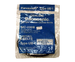 Panasonic/Fantom Fury Vacuum Cleaner Belts MC-230B - Flat UB1 Replacement