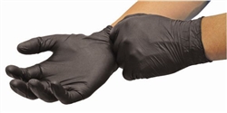 Volk Clean Hand Nitrile General Purpose Black Disposable Gloves, Rolled-Cuff, Powder-Free, Medium (10 boxes of 100) 60009-M