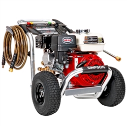 Simpson 60735 Aluminum 3400 PSI gas pressure washer with Honda GX200 engine and CAT triplex pump