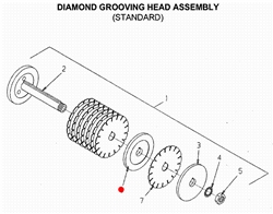 6-inch x 1-inch Spacer for CPM-8 Diamond Grooving Head