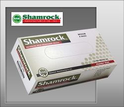 Shamrock 66000 Series Industrial Vinyl Disposable Gloves, Clear, Powder-Free, Smooth, Medium (10 boxes of 100)