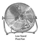 Airmaster 78973 Industrial 12-inch Low Stand Pivot Fan #I-12LS