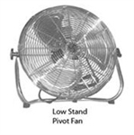 Airmaster 78975 Industrial 20-inch Low Stand Pivot Fan #I-20LS