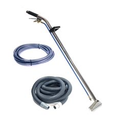 Sandia 80-8009-A Extractor Hose and Wand Kit (15ft Vacuum Hose, 15ft. Solution Hose & 12" Single Bend 1-Jet Wand)