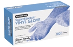 Volk Clean Hand Vinyl Super Stretch Disposable Gloves, Rolled-Cuff, Powder-Free, Medium (10 boxes of 100) 81075-M