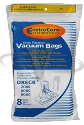 oreck upright paper bag, oreck vacuum bags, oreck paper bag