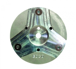 EDCO 86391 stainless steel 3-pocket multi-accessory quick-change disc for wedgeless Magna-Trap floor grinders