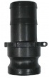 BE Pressure 90.724.100 1-inch Type E polypropylene camlock fitting for pressure washer hose connections