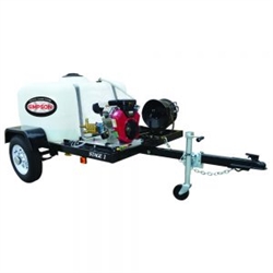 SIMPSON Trailer, Cold Water 4200 PSI Mobile Pressure Washer w/ VANGUARD # 95004