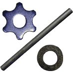 Edco A211 scarifier start-up pack carbide cutters and spacers for CPM-8 edger and CPM-4 Crete-Planer drum