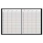 AT-A-GLANCE&reg; Recycled Four-Person Group Undated Daily Appointment Book, 8-1/2 x 11, Black # AAG8031005