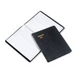 AT-A-GLANCE Visitor Register Book, Black Simulated Leat