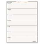 AT-A-GLANCE&reg; WallMates Self-Adhesive Dry-Erase Weekly Planning Surface, White, 18" x 24" # AAGAW503028